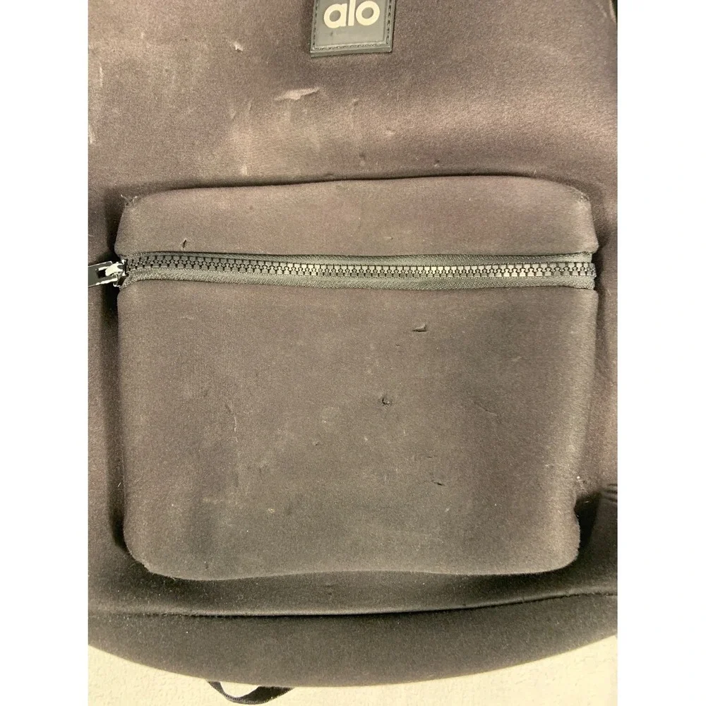 Alo Yoga Avenue Neoprene Backpack Black Athleisure Gym Bag For Parts Repair